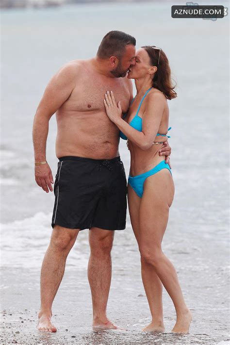 Chanelle Hayes Sexy Seen With Dan Bingham Showing Off Her Sizzling Bikini Body At Zante Beach