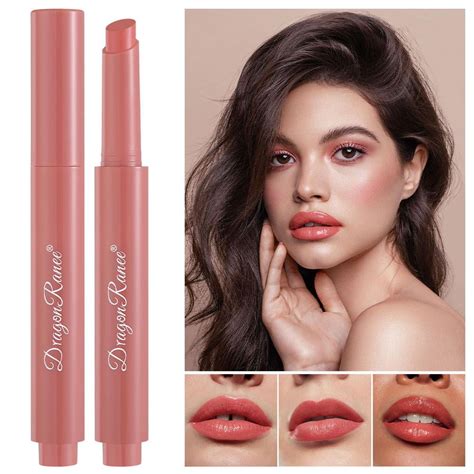 LEARNEVER Nude Matte Lipstick Natural Velvet Moisture Smooth Crayon Lip Stain Make Up ы