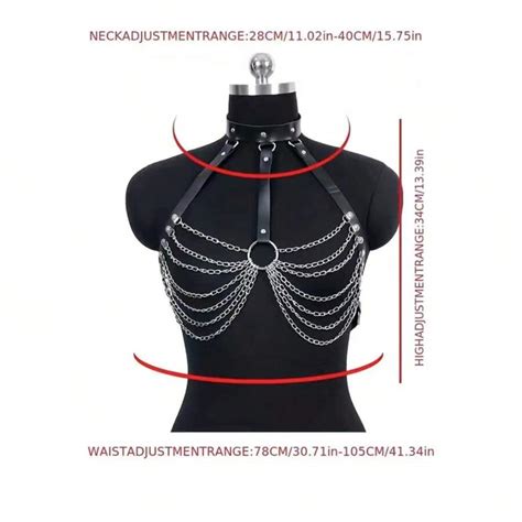 Women Sexy Body Harness Belt Sex Toy Straps Bdsm Bondage Lingerie Chest Harness Leather Lingerie