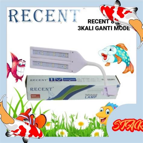 Lampu Jepit Aquarium Recent Rc Led Kali Ganti Mode Kupu Kupu