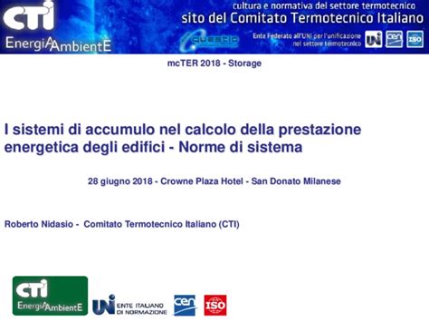 I Sistemi Di Accumulo Nel Calcolo Della Prestazione Energetica Degli