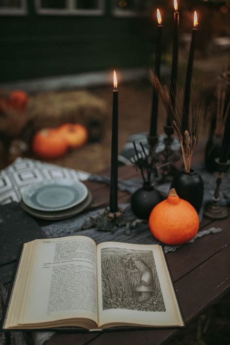 Spell Book with Lighted Black Candles · Free Stock Photo