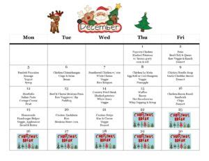 School Lunch Menu | Immanuel Lutheran Church and School