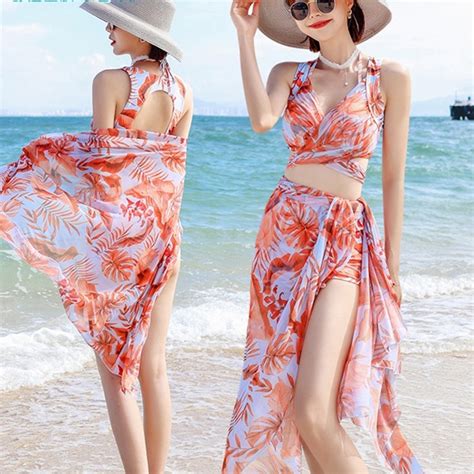 A Swimsuit Women S Bikini Bikini Split Three Piece Suit Slim And Sexy Hot Spring