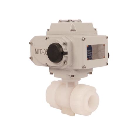 4 20ma Electric Automated Pvdf Plastic Valve 3inch 2way Upvc Pvdf