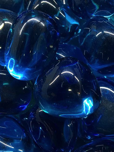 Tumbled Stones Obsidian Blue Dark Tumbled Stones G