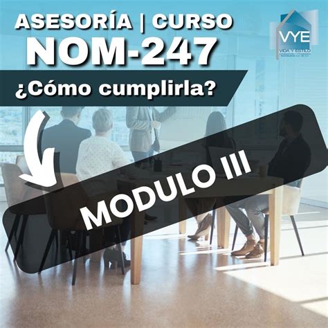 Curso Nom 247 Modulo Iii Vye Vida Y Estilo