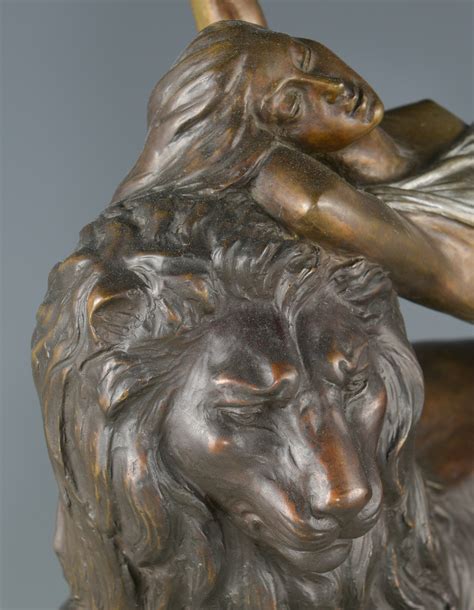 Lot Russian Misha Frid Bronze Nude W Lion Case Auctions