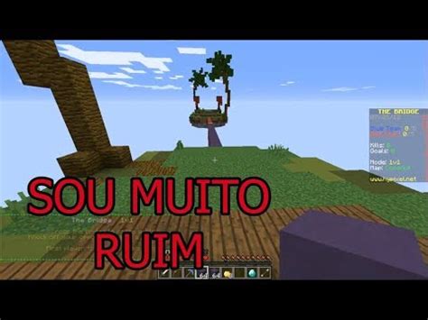 Minecraft EU SOU MUITO RUIM NO THE BRIDGE Minigames Do Minecraft