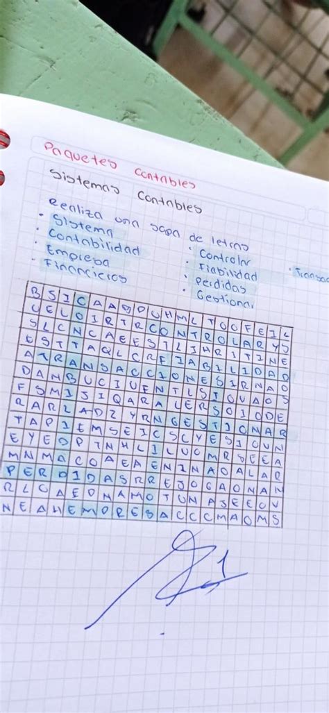 Sopa De Letras De Contabilidad Brainly Lat