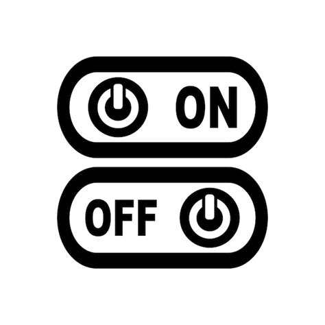 Premium Vector On Off Button Symbol Icon Design Vector Illustration