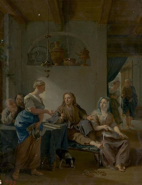 Nicolaes Verkolje Christus In Het Huis Van Martha En Maria 17e 18e