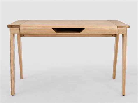 Oak Writing Desk With Drawer Mid Century Modern Scandinavian Etsy