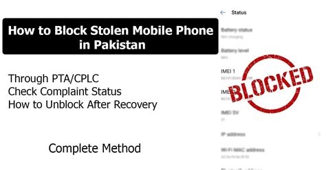 How To Block Stolen Mobile In Pakistan 2022 Ptacplc