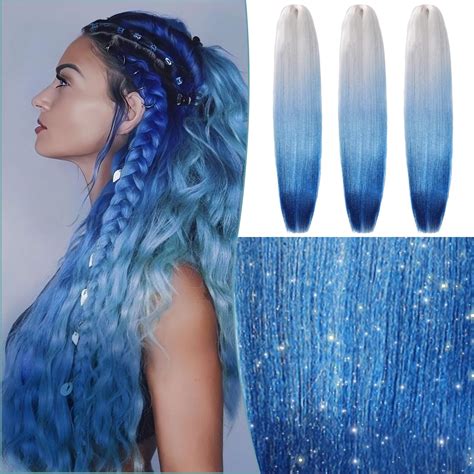 Emmor Pre Stretched Braiding Hair Packs Braid Crochet Hair Inch Hot Water Setting