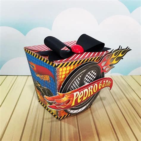 Caixinha Para Festa Infantil Hot Wheels Unid Mod Vfgfd Parcelamento Sem Juros