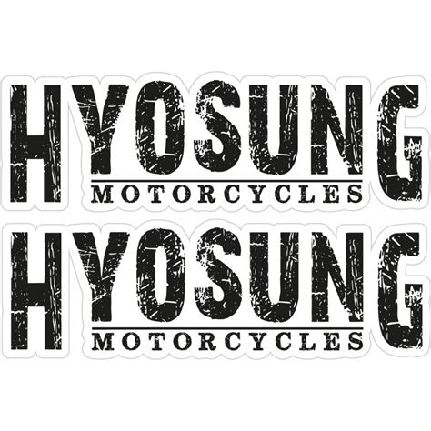 Hyosung Logo Style 2 Stickers Decals 2x Decalshouse