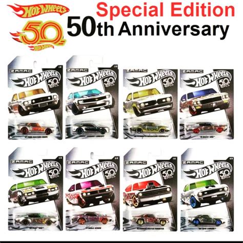 Hot Wheels Zamac Th Anniversary Special Edition Set Shopee Malaysia