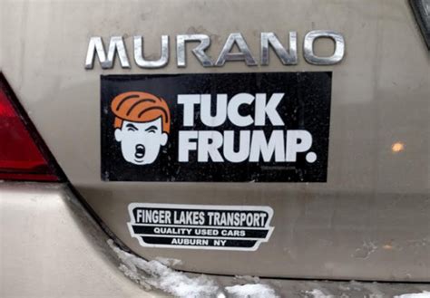 First Anti Trump Bumper Sticker Spotted