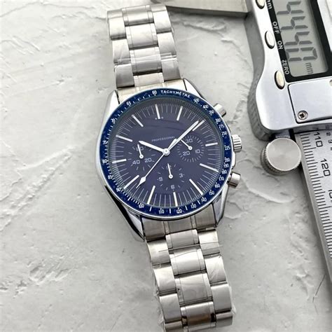 Omeg Reloj De Pulsera De Cuarzo Para Hombre Cron Grafo De Marca De Lujo