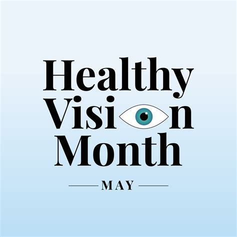 healthy vision month design template. healthy vision month design