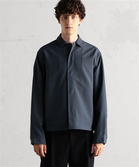 33割引ブルー系 S日本初の 新品OAMC 20ss system shirt システムシャツblue シャツ トップスブルー系S