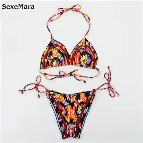 Sexy Driehoek Halter Bikini Vrouwen String Bikini Strand Mini