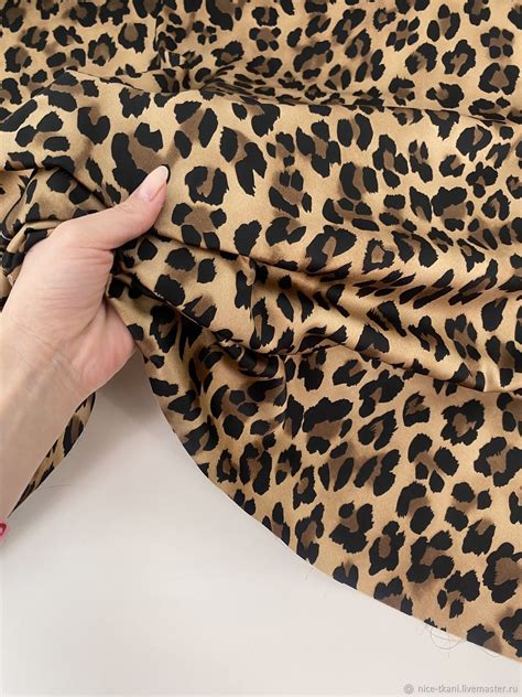 370501 плательный шелк ткань леопард шелковая ткань на платье купить в ...