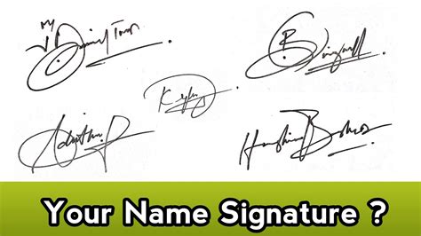 How To Make A Signature For Your Name How To Make Signature Youtube