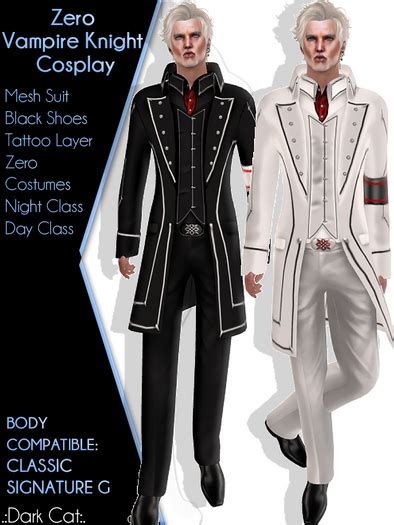 Second Life Marketplace - *.:Dark Cat:.*Men*CO-Zero Vampire Knight Cosplay