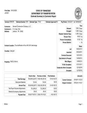 Fillable Online Contractor Information Construction Division