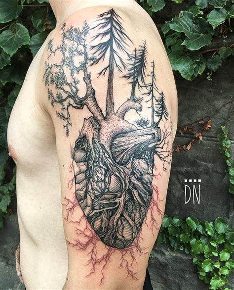 Dino Nemec on Instagram: “♥️🌲 #heart #trees #roots #anatomicalheart # ...