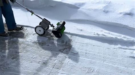 Ego Snow Shovel Wheel Kit Youtube