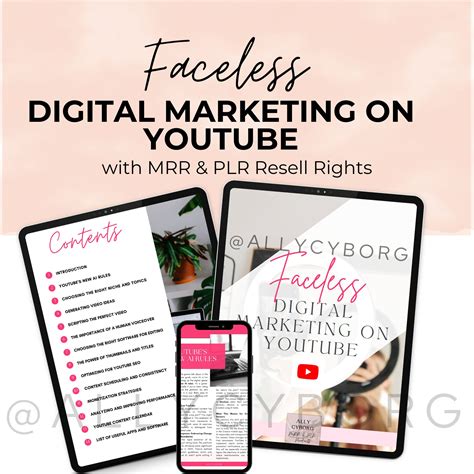 FACELESS Youtube Digital Marketing Guide With Master Resell Rights MRR