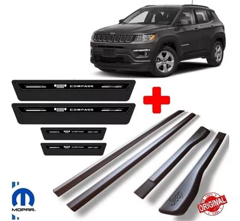 Kit Friso Lateral Soleira Platinum Jeep Compass Original