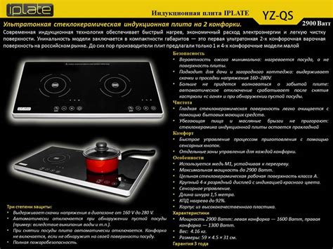 Мощность и расход электроэнергии индукционной плиты