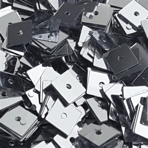 5mm Silver Square Sequins Sequin World