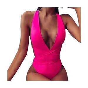 KOUZHAOA Bikini Vestiti Costumi Da Bagno 2023 Costume A Fascia Leopardato Costumi Donna Over 60