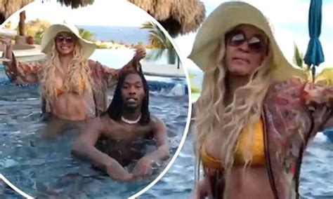 Cardi B Sizzles In Tiny Yellow Bikini As She Dances With Husband Offset In A Hot Tub Daily