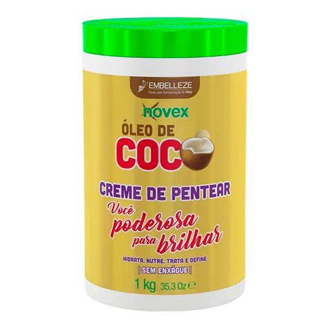 Creme De Tratamento Novex Embelleze Óleo De Coco 1kg Drogarias Pacheco