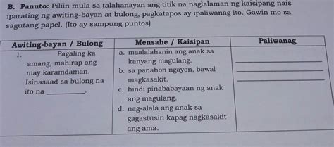 Patulong Po Thankyouuu Po Brainly Ph