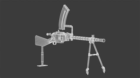 Madsen Machine Gun - 3D Model by frezzy