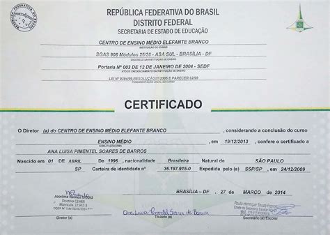 Ano De Conclusão Do Ensino Médio