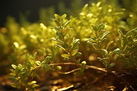 Premium Ai Image Golden Thyme Plant Archers Gold