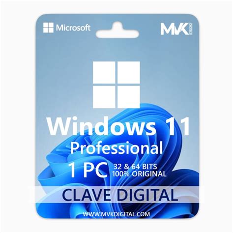 Licencia Windows 11 Pro 1PC - MVK Digital