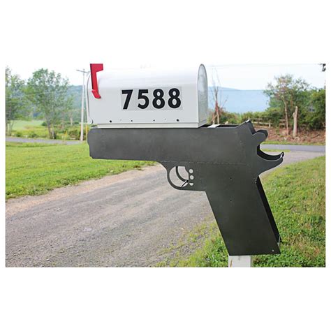 Gun Mailbox Post Rail 425895 Decorative Accessories At Sportsmans Guide