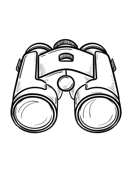 Binoculars Coloring Pages