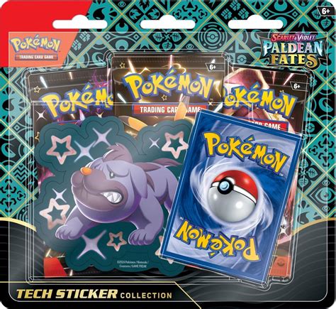 Pokemon TCG Scarlet Violet Paldean Fates Tech Sticker Collection