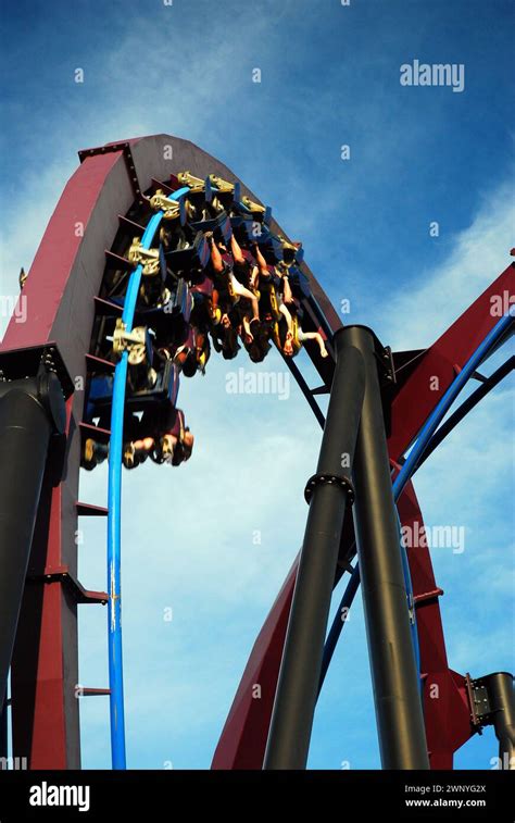 Batman the ride roller hi-res stock photography and images - Alamy