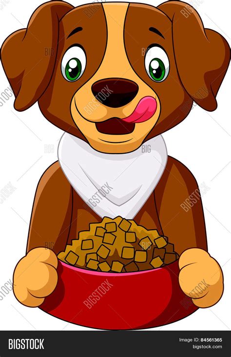 Hungry Dog Cartoon Vector & Photo (Free Trial) | Bigstock